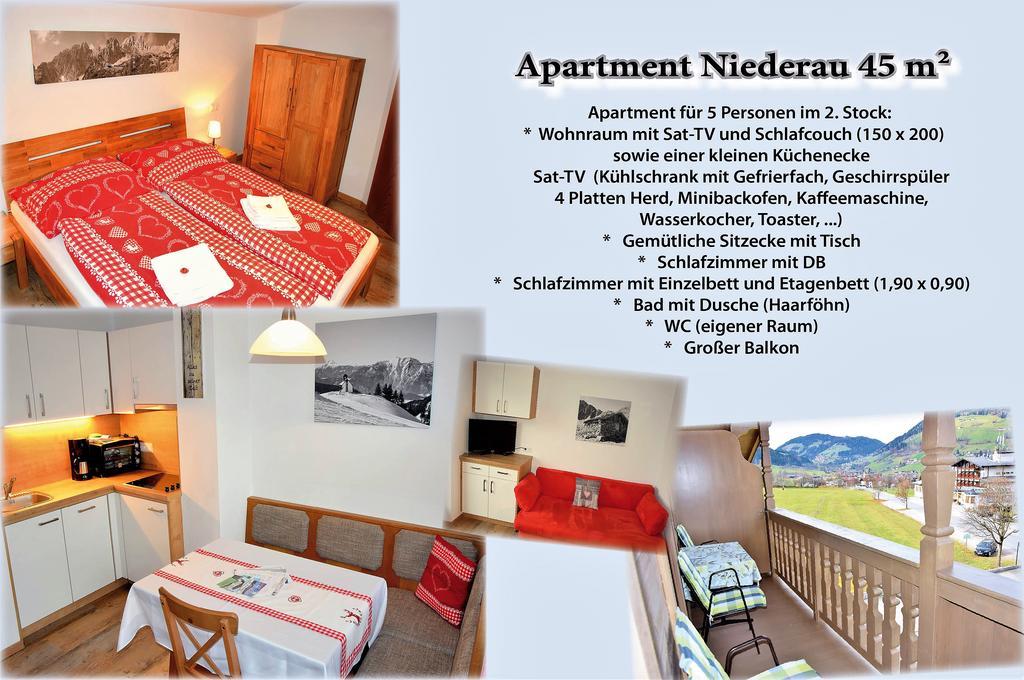Tennladen Apartments Niederau Esterno foto